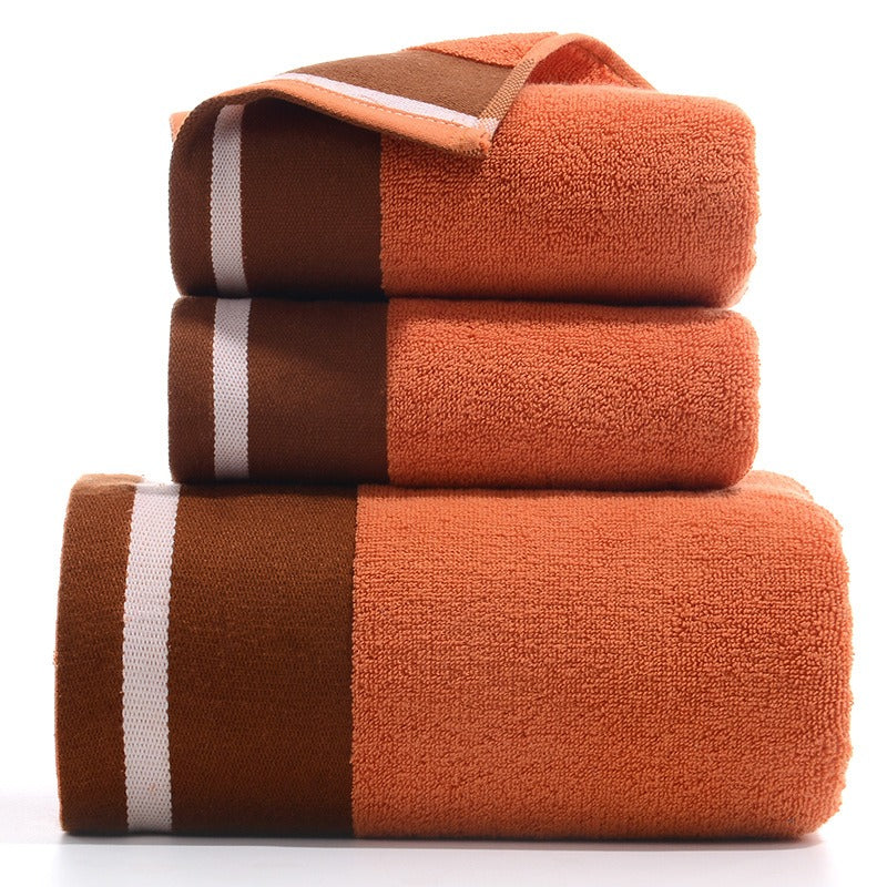 Towel Set Of Pure Cotton Towel Bath Towel Three-Piece Gift Set.