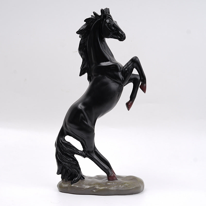 Resin Horse Figurine – European-Style Home Decor Sculpture