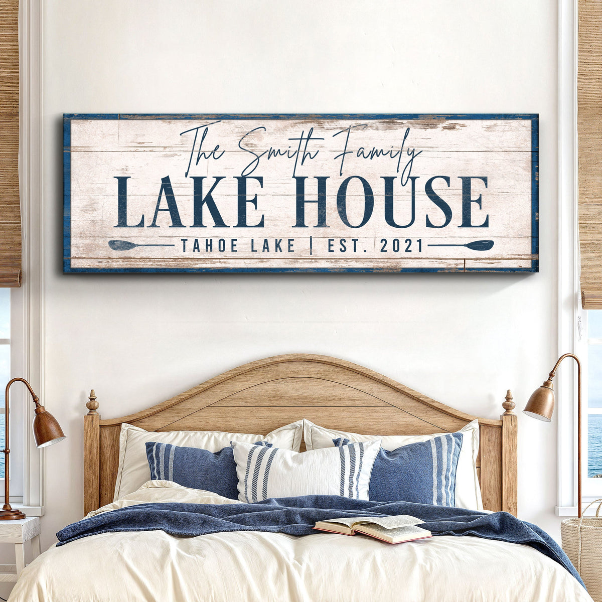 Personalized Lake House Sign V