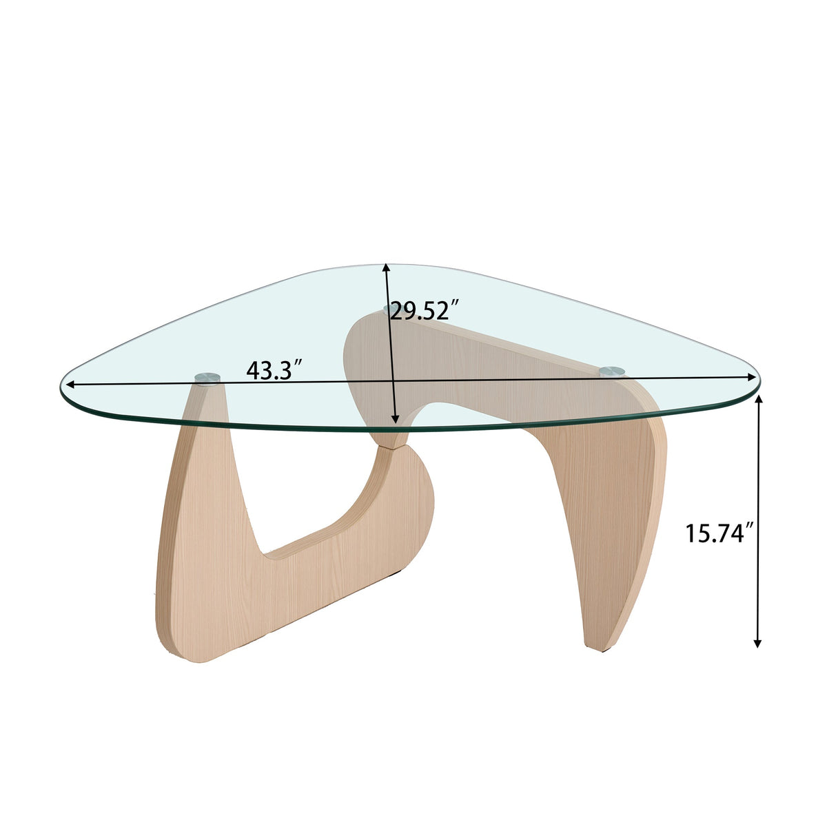 Small Glass Farmhouse Coffee Table