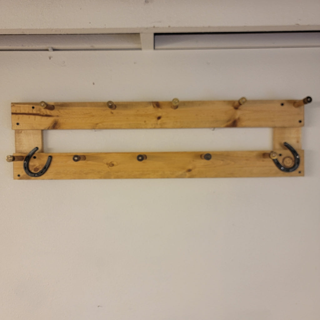 The Trail Boss: 9-Space Wall-Mounted Heritage Coat Rack