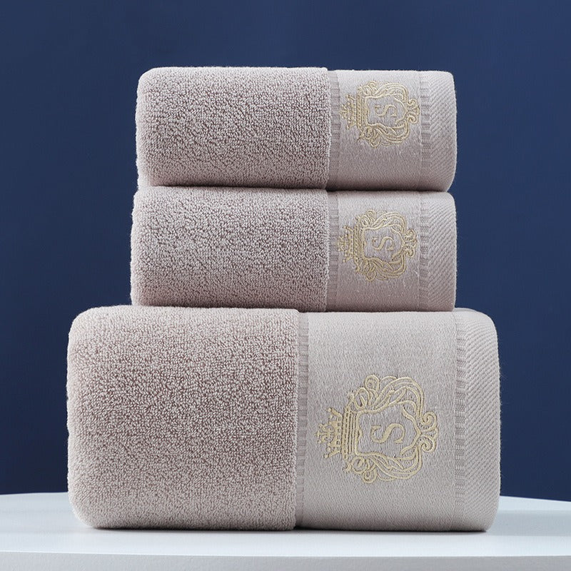 Towel Set Of Pure Cotton Towel Bath Towel Three-Piece Gift Set.