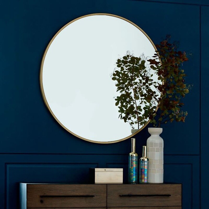 Round Metal Decorative Mirror