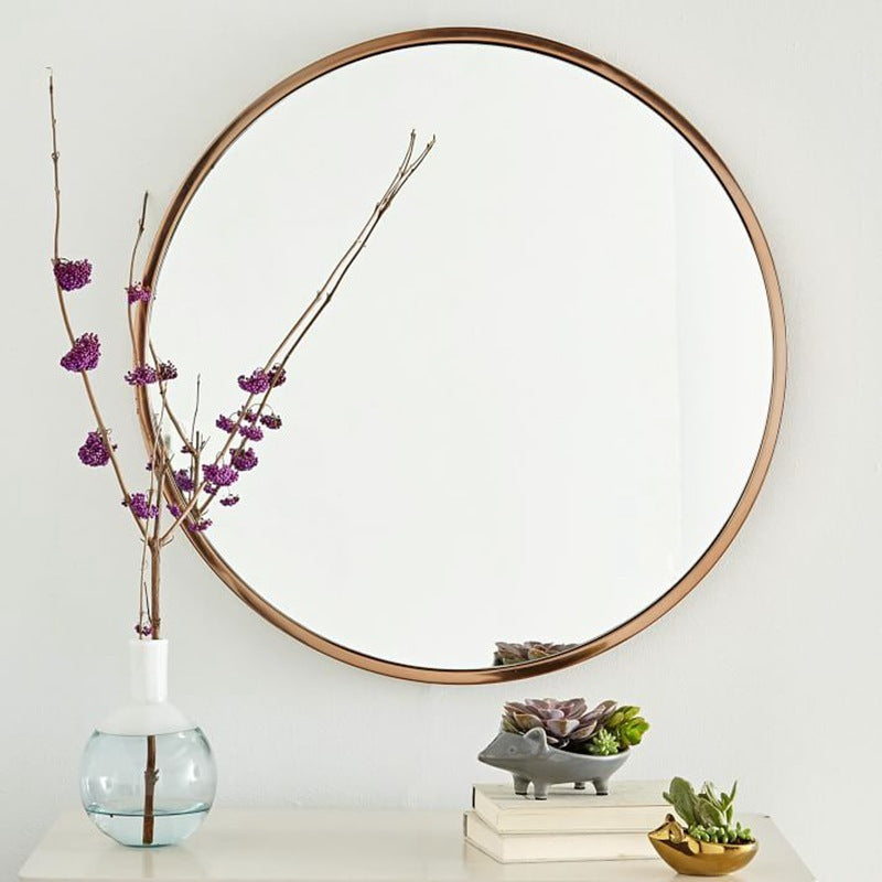 Round Metal Decorative Mirror