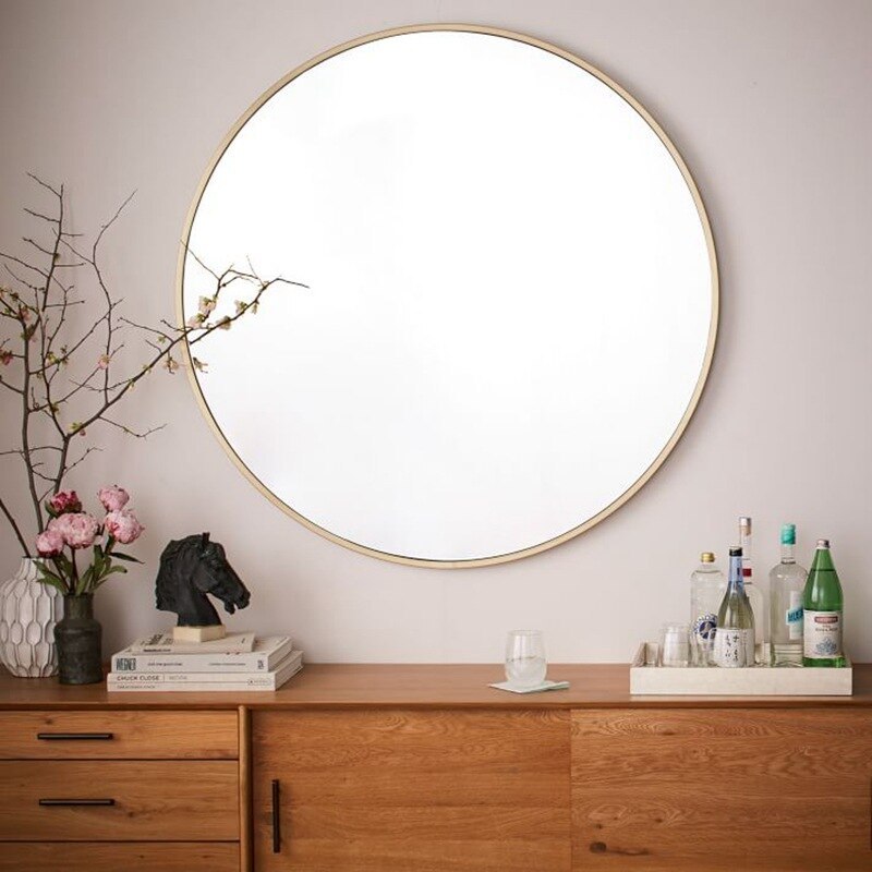 Round Metal Decorative Mirror