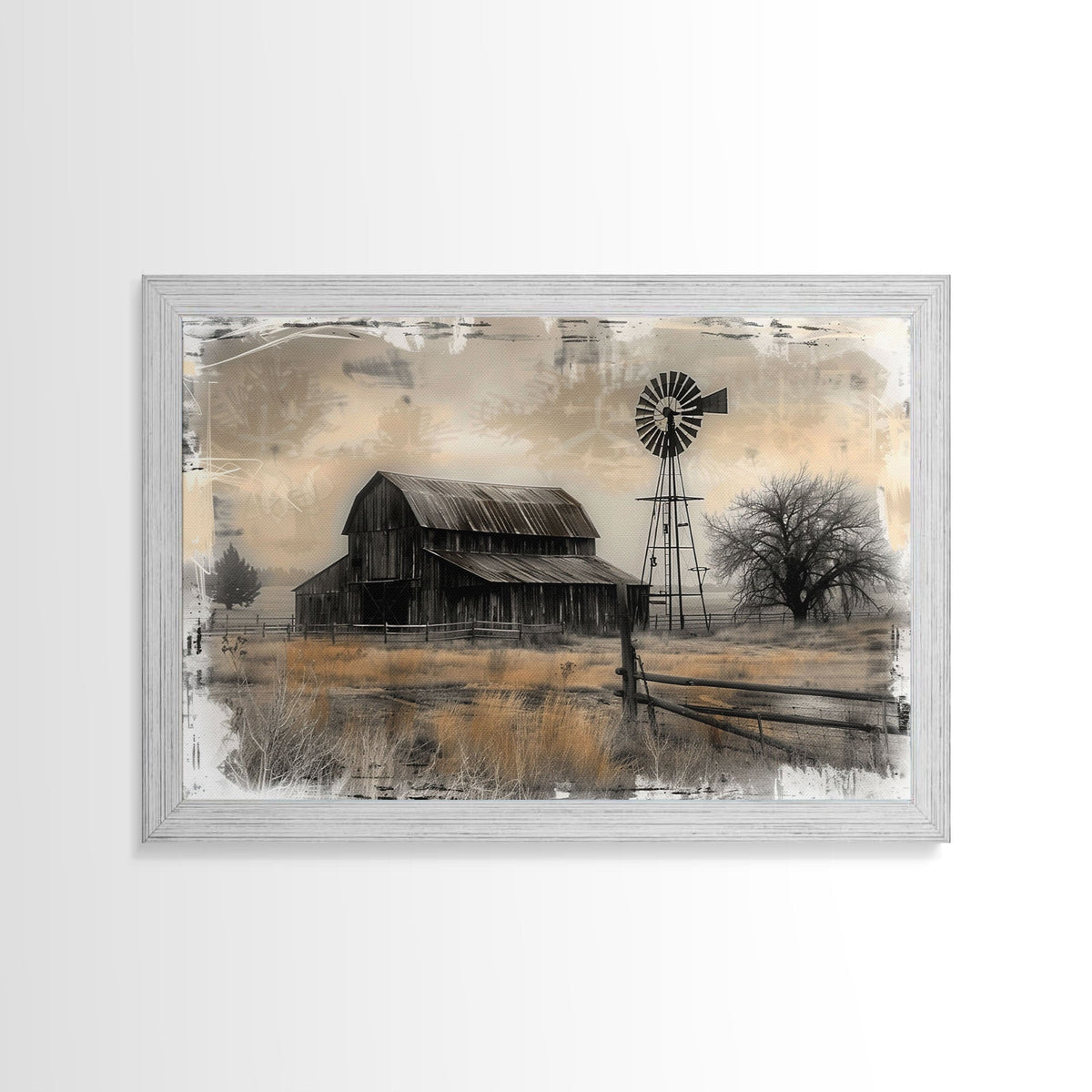 Farmhouse Barn Wall Art Canvas Print Painting Metal Vintage Decor Choose your options for pricing