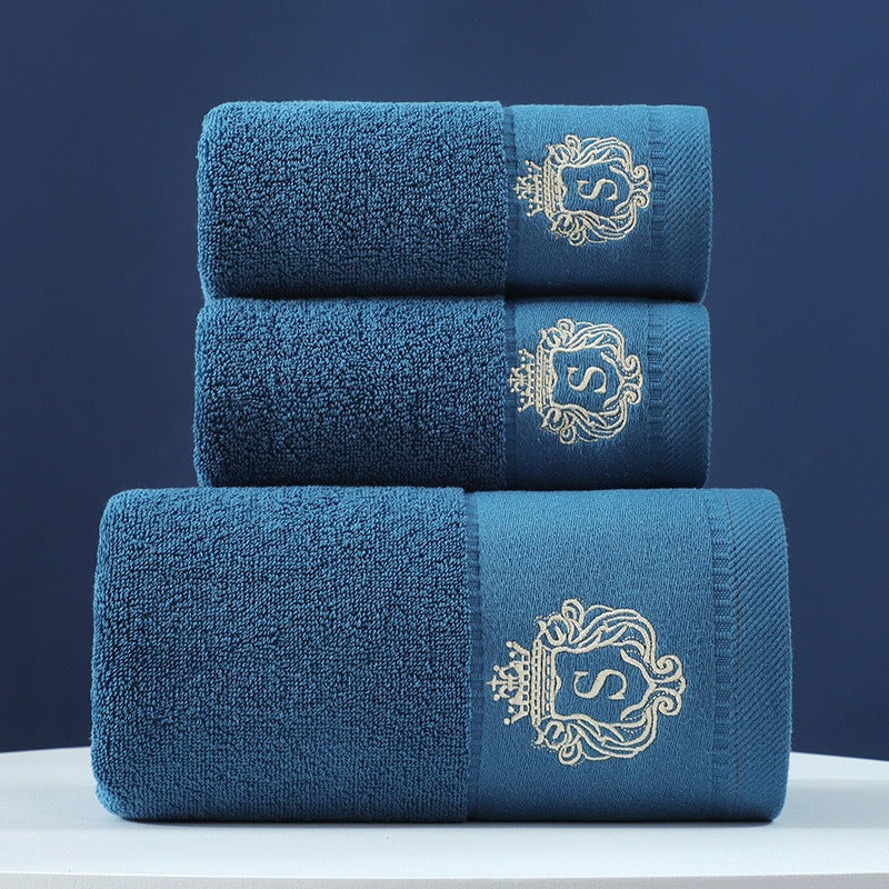 Towel Set Of Pure Cotton Towel Bath Towel Three-Piece Gift Set.