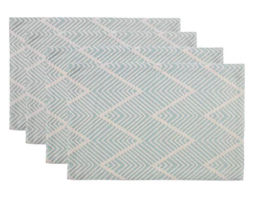 Fennco Styles Contemporary Chevron Tassel Cotton Blend 14 x 71 Inch Table Runner