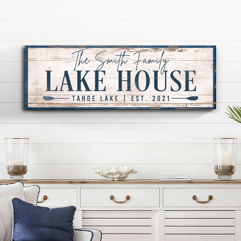 Personalized Lake House Sign V