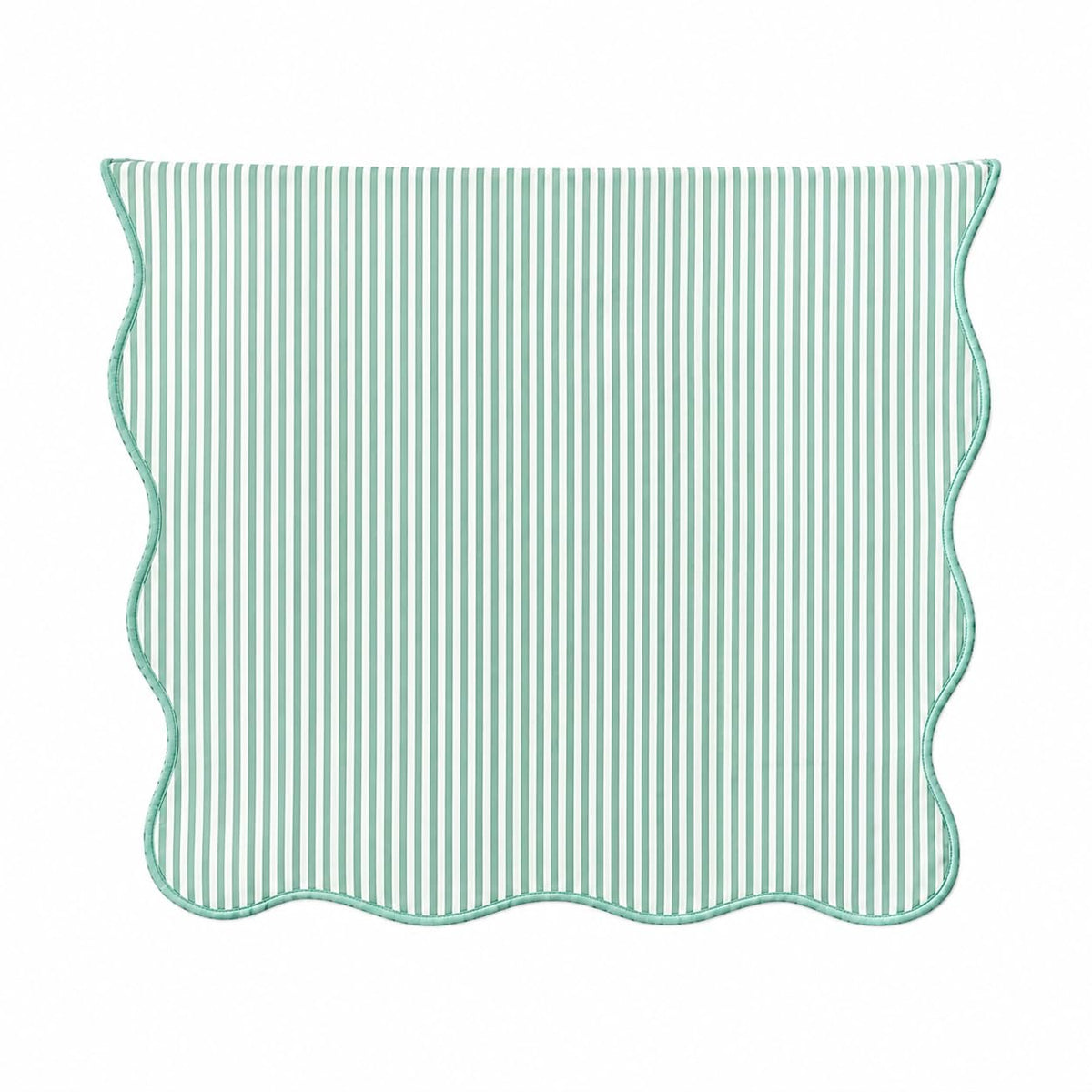 Fennco Styles Scalloped Stripe Table Runner 16 X 72 Inch