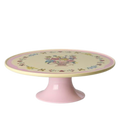Melamine Cake Stand with Nathalie Lété Print - Low - Pink