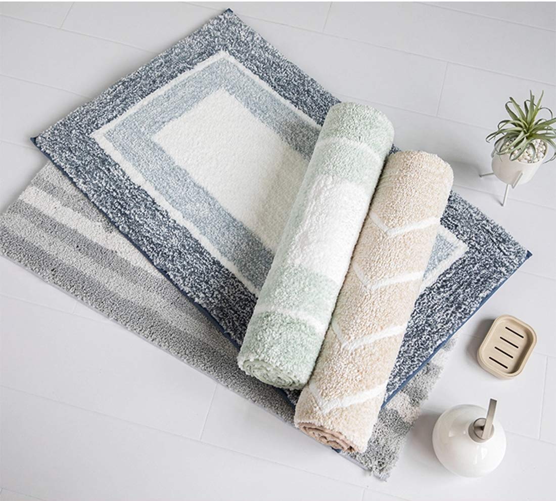Fennco Styles Geometric Ultra Soft Shag Area Rug Indoor Plush Mat 16 x 24 Inch Floor Mat for Living Room, Kids Room, Bathroom and Bedroom Décor