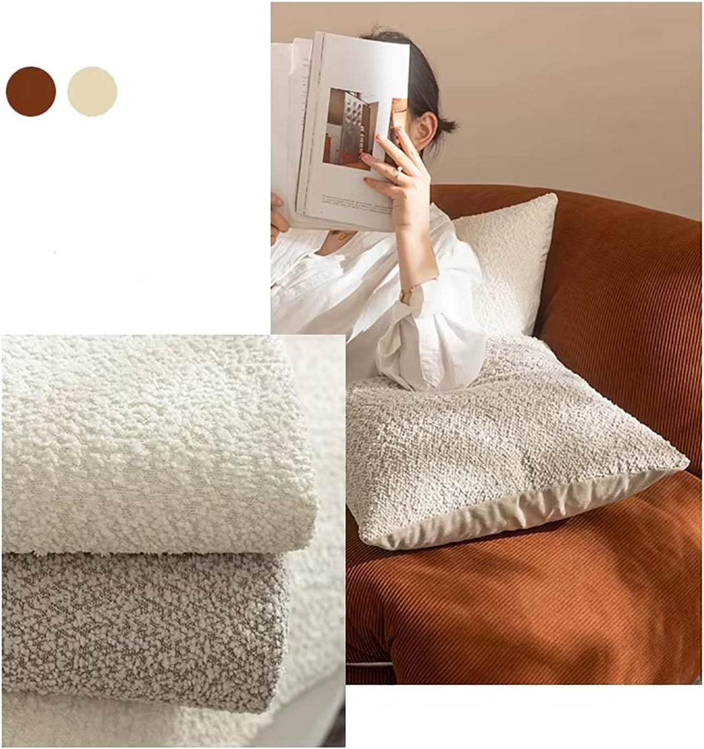 Fennco Styles Chenille Bouclé-Style Filled Throw Pillow 12" W X 20" L