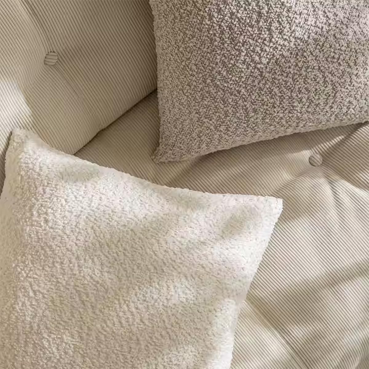 Fennco Styles Chenille Bouclé-Style Filled Throw Pillow 12" W X 20" L