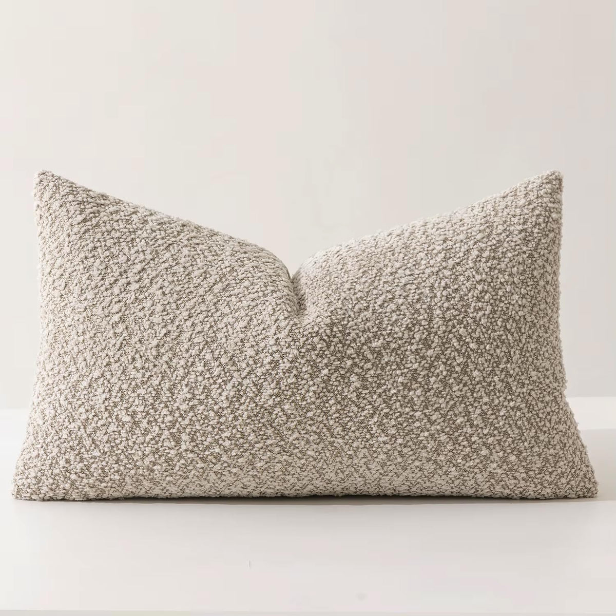 Fennco Styles Chenille Bouclé-Style Filled Throw Pillow 12" W X 20" L