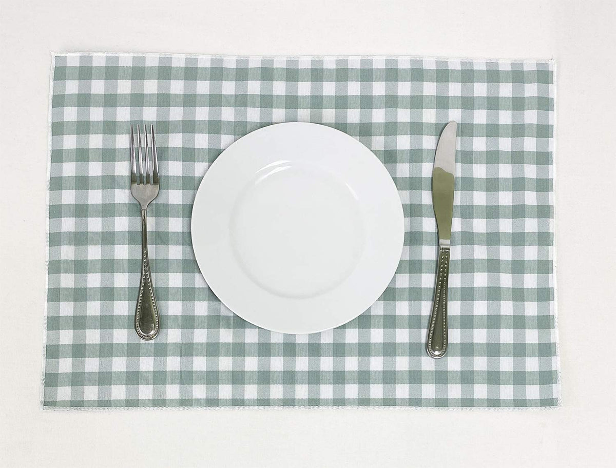 Fennco Styles Handmade Reversible Checkered Border Design Table Runner - Check Table Cover for Home, Dining Table, Banquet and Special Occasion