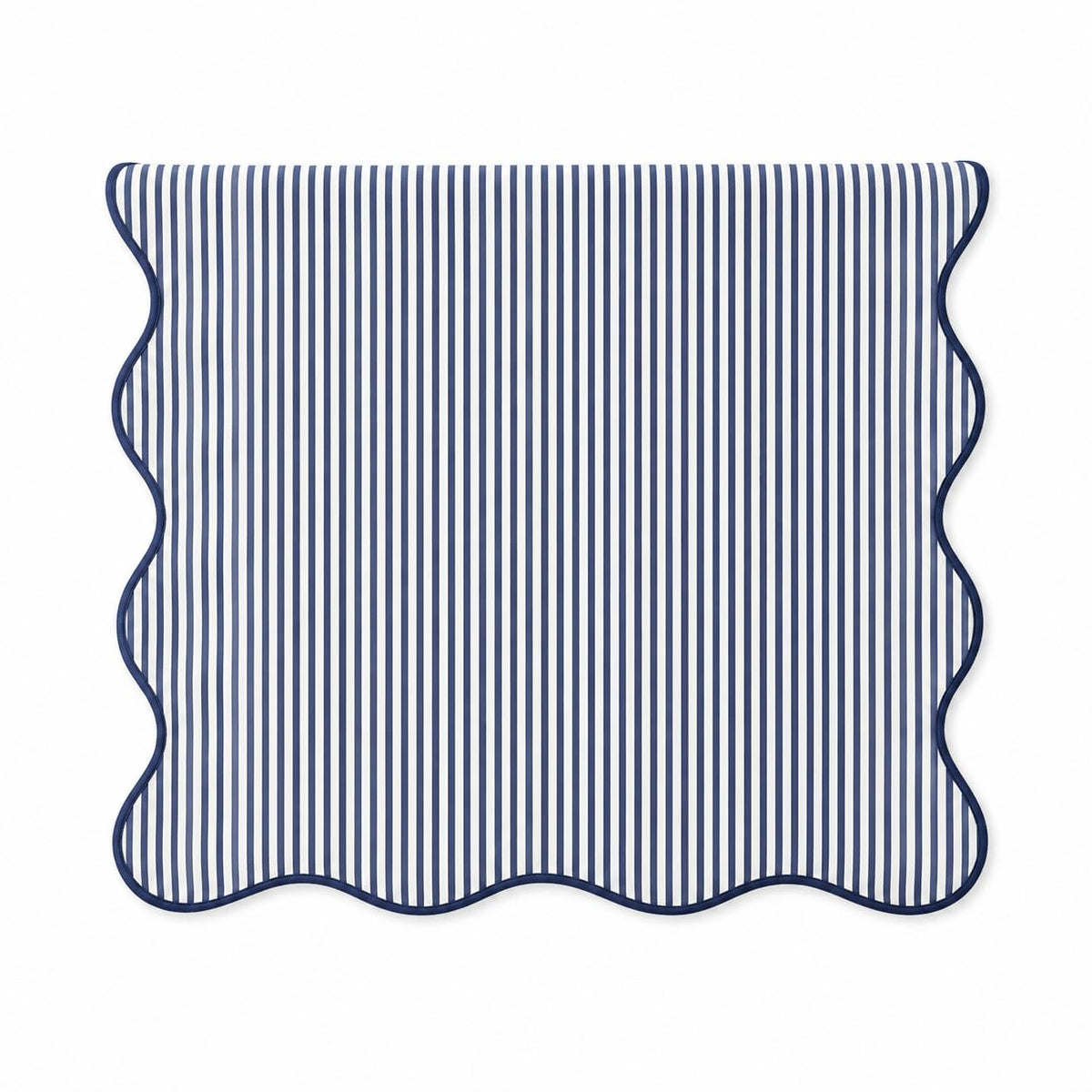 Fennco Styles Scalloped Stripe Table Runner 16 X 72 Inch