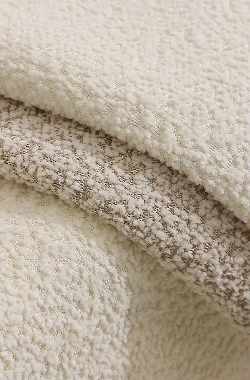 Fennco Styles Chenille Bouclé-Style Filled Throw Pillow 12" W X 20" L