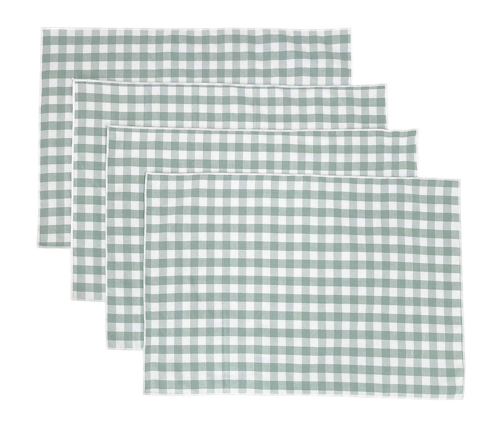 Fennco Styles Handmade Reversible Checkered Border Design Table Runner - Check Table Cover for Home, Dining Table, Banquet and Special Occasion
