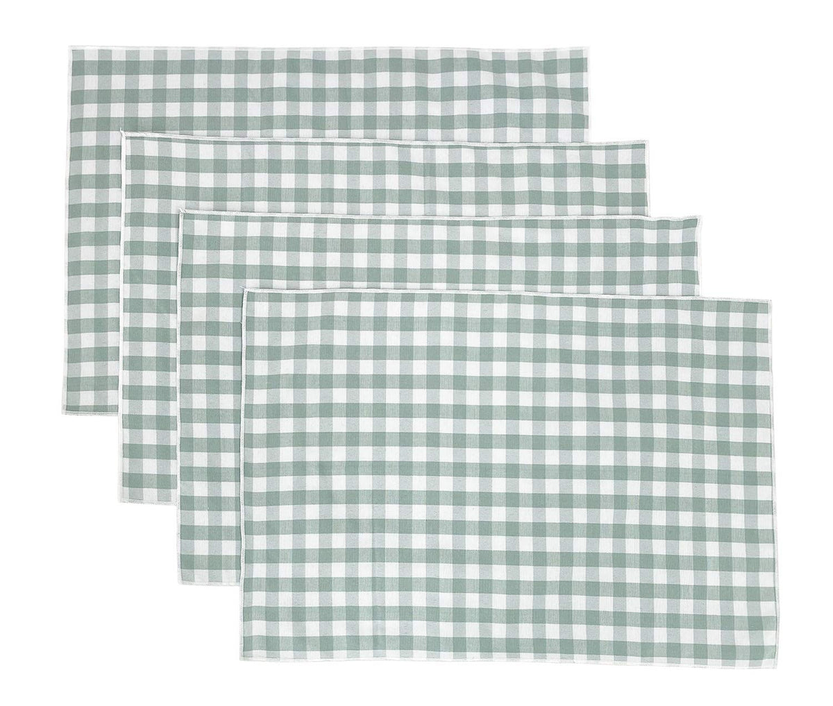 Fennco Styles Handmade Reversible Checkered Border Design Table Runner - Check Table Cover for Home, Dining Table, Banquet and Special Occasion