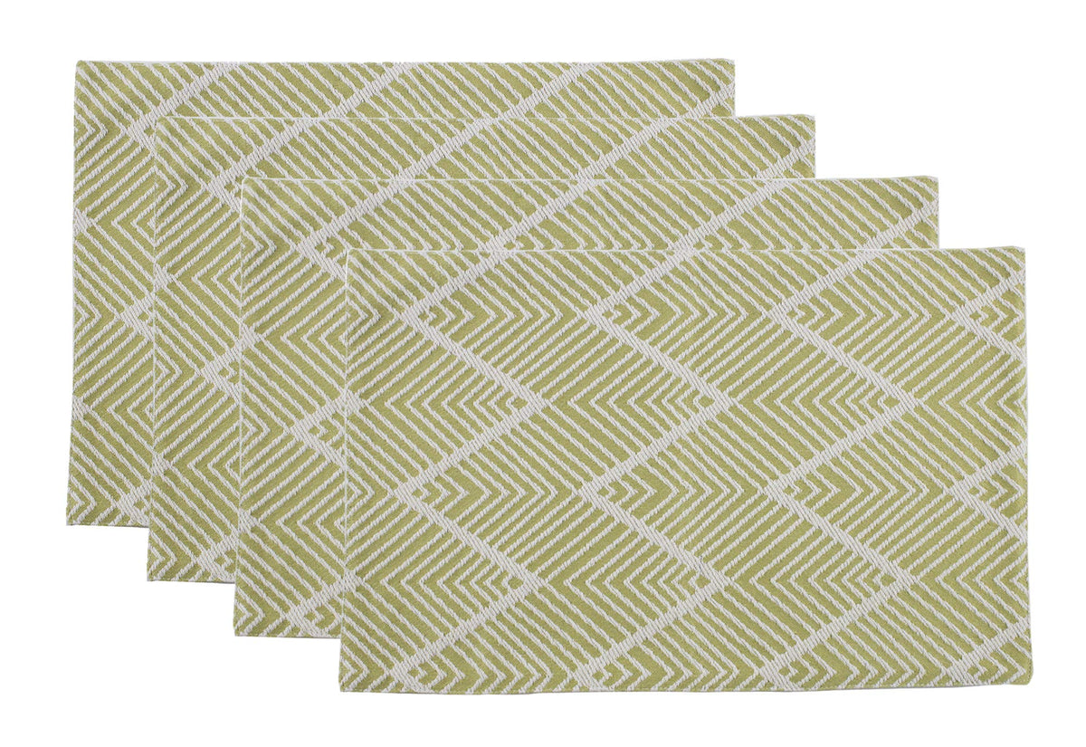 Fennco Styles Contemporary Chevron Tassel Cotton Blend 14 x 71 Inch Table Runner
