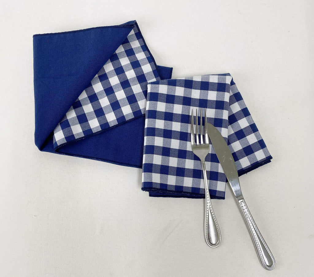 Fennco Styles Handmade Reversible Checkered Border Design Table Runner - Check Table Cover for Home, Dining Table, Banquet and Special Occasion