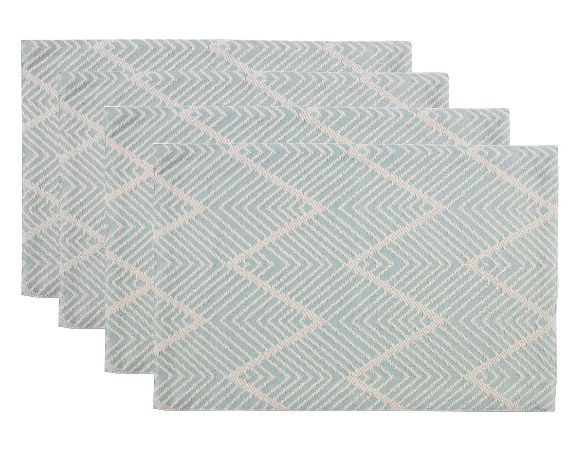 Fennco Styles Contemporary Chevron Tassel Cotton Blend 14 x 71 Inch Table Runner