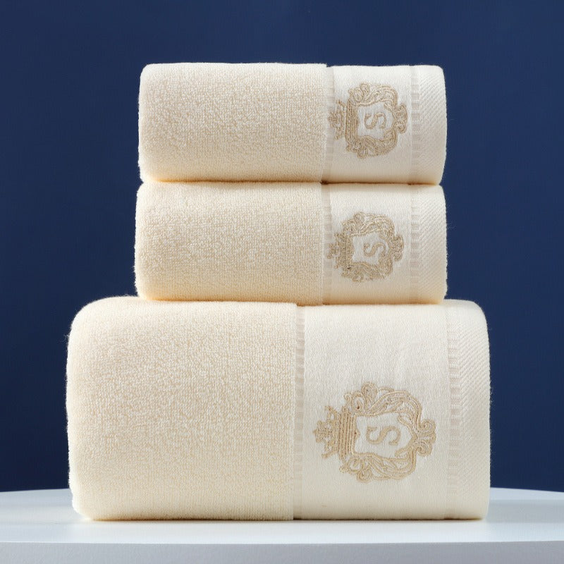Towel Set Of Pure Cotton Towel Bath Towel Three-Piece Gift Set.