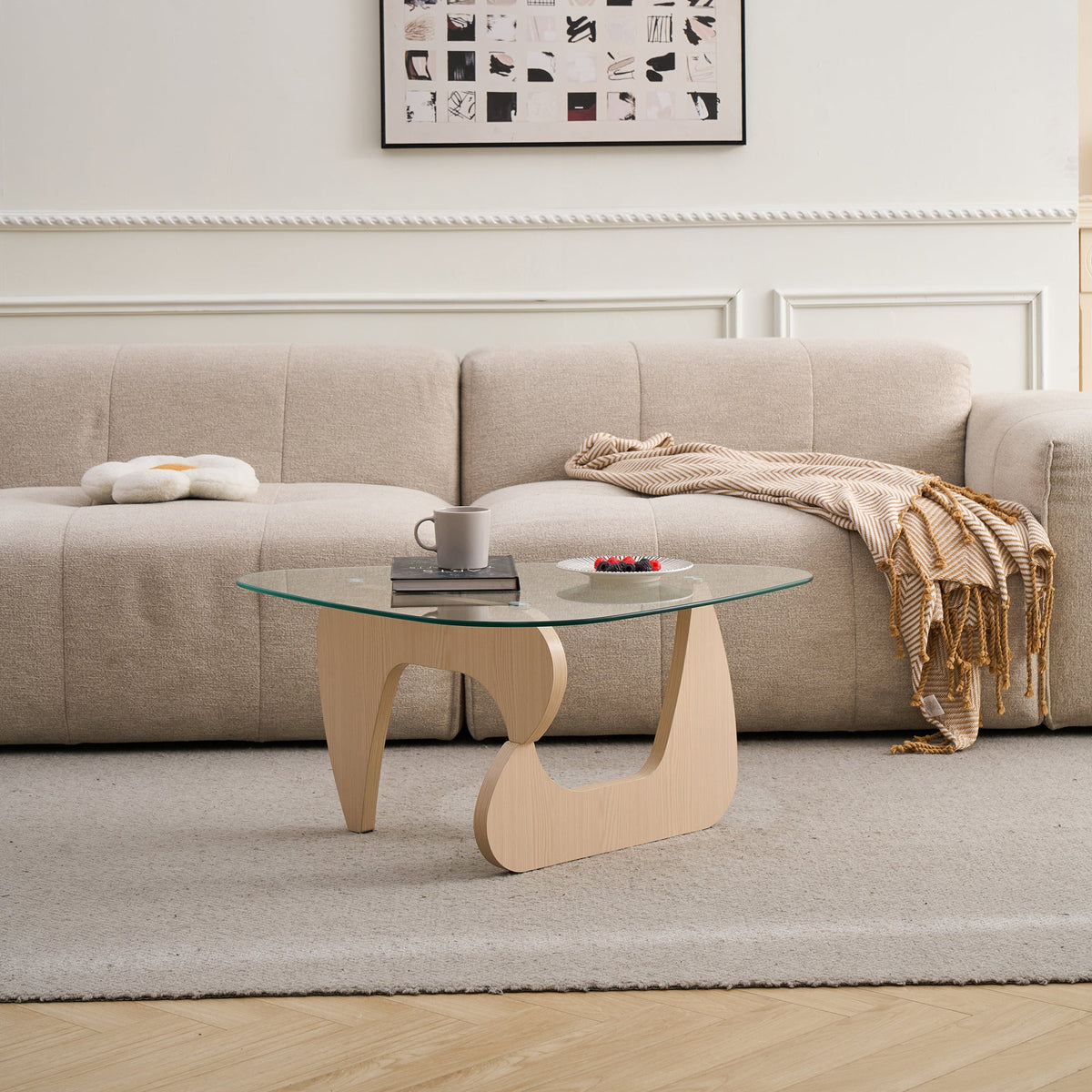 Small Glass Farmhouse Coffee Table