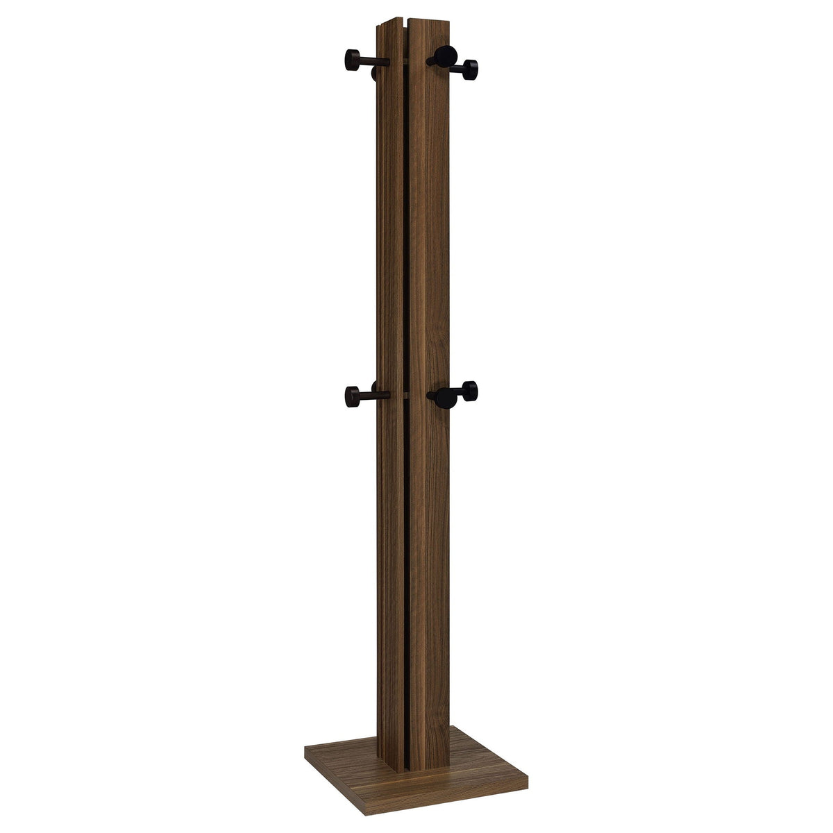 Rikkie Engineered Wood Coat Rack Walnut