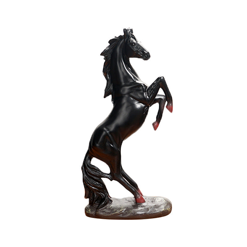 Resin Horse Figurine – European-Style Home Decor Sculpture