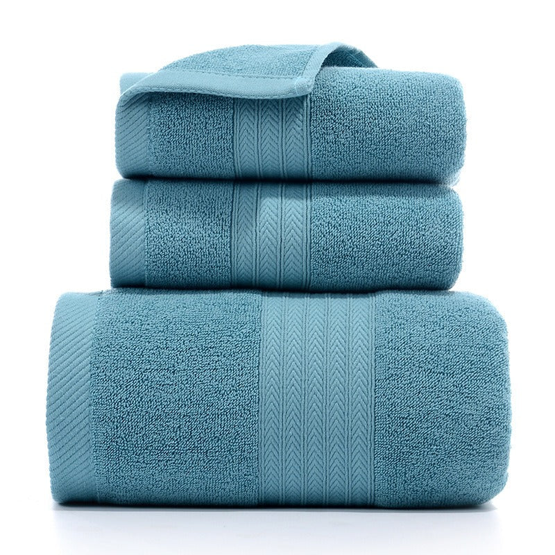 Towel Set Of Pure Cotton Towel Bath Towel Three-Piece Gift Set.