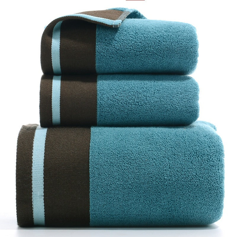 Towel Set Of Pure Cotton Towel Bath Towel Three-Piece Gift Set.