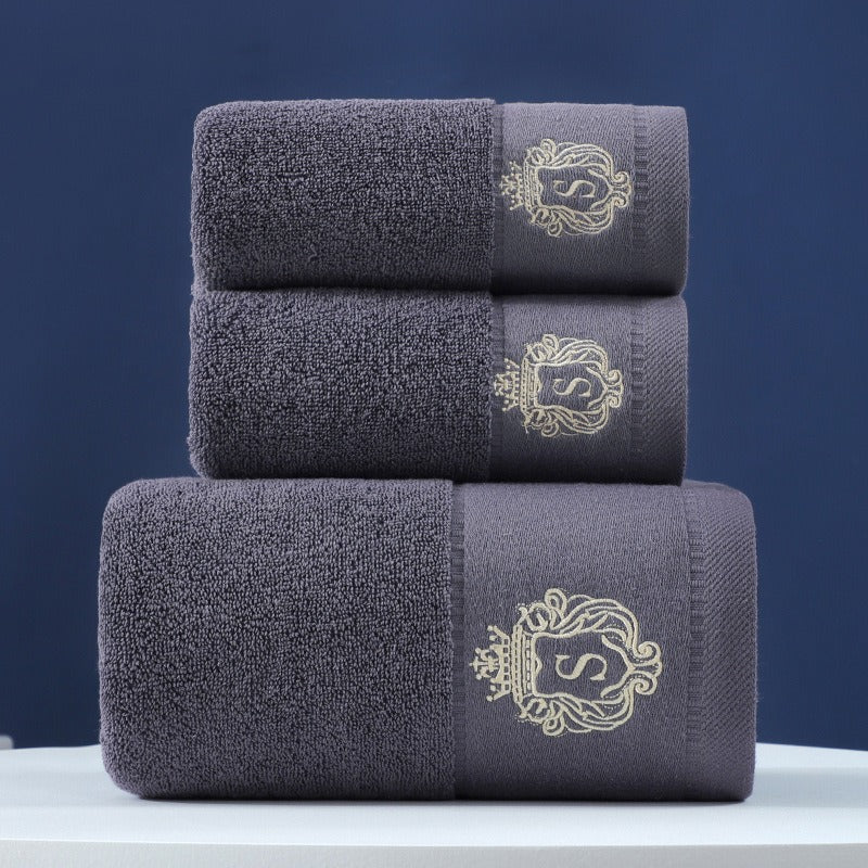 Towel Set Of Pure Cotton Towel Bath Towel Three-Piece Gift Set.
