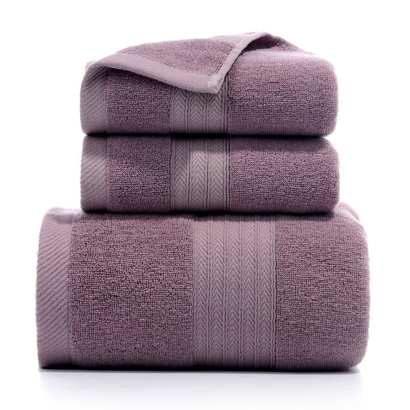 Towel Set Of Pure Cotton Towel Bath Towel Three-Piece Gift Set.