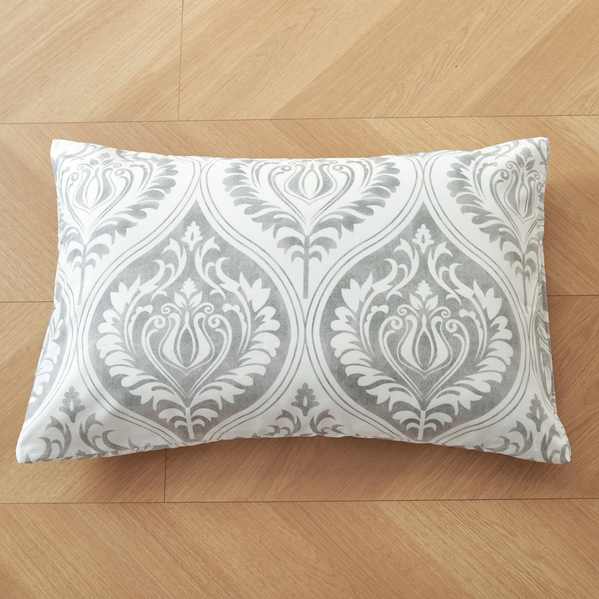 Tache Dreamy Moon Sky Ogee Damask Heather Gray White Duvet Cover (TB300)