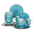 Vancasso Bella-T 16/32 Pieces Porcelain Dinnerware Set Vintage Ceramic Plate Set with Dinner Plate,Dessert Plate,Bowl,Mug Set