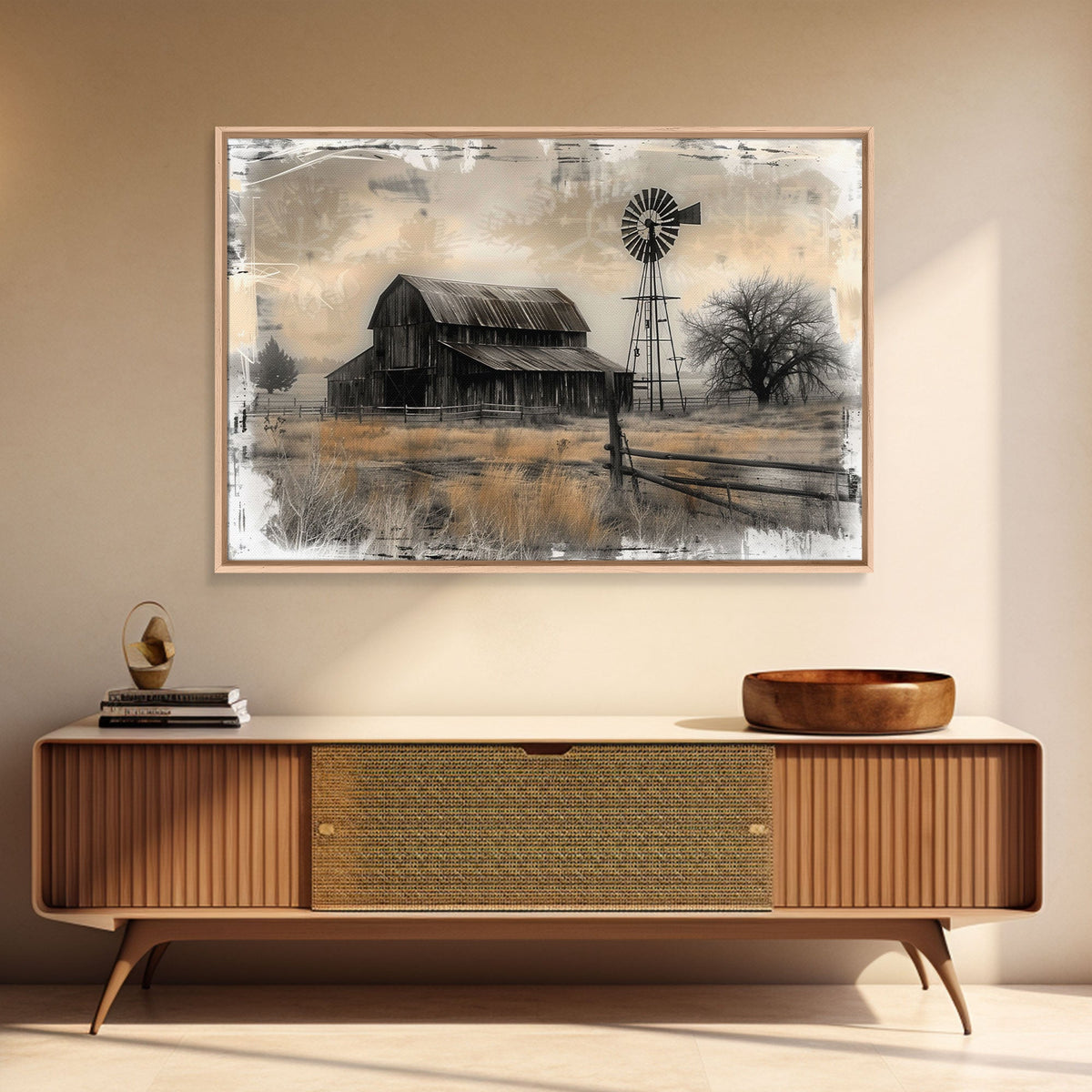 Farmhouse Barn Wall Art Canvas Print Painting Metal Vintage Decor Choose your options for pricing