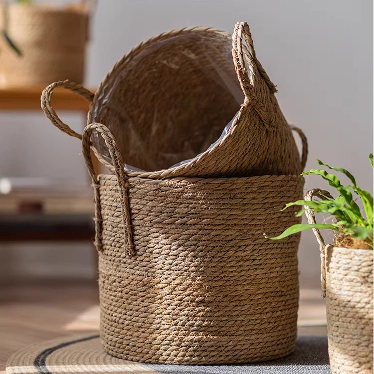 French Country Woven Planter Basket