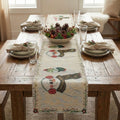 DaDa Bedding Magical Snowman Holiday Woven Tapestry Dining Table Runner (9733)