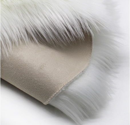 Nordic Solid Color Plum Shape Carpet Simple Household All-Match Fashion Coffee Table Foot Pad Cold-Proof Floor Mat