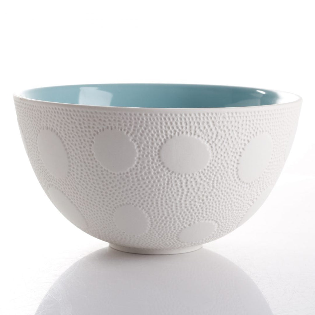 Textured Ceramic Serving Bowls - Set of 3