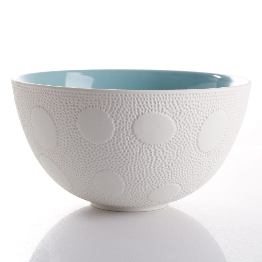 Textured Ceramic Serving Bowls - Set of 3
