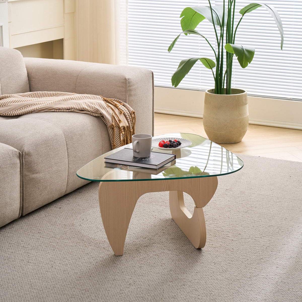 Small Glass Farmhouse Coffee Table