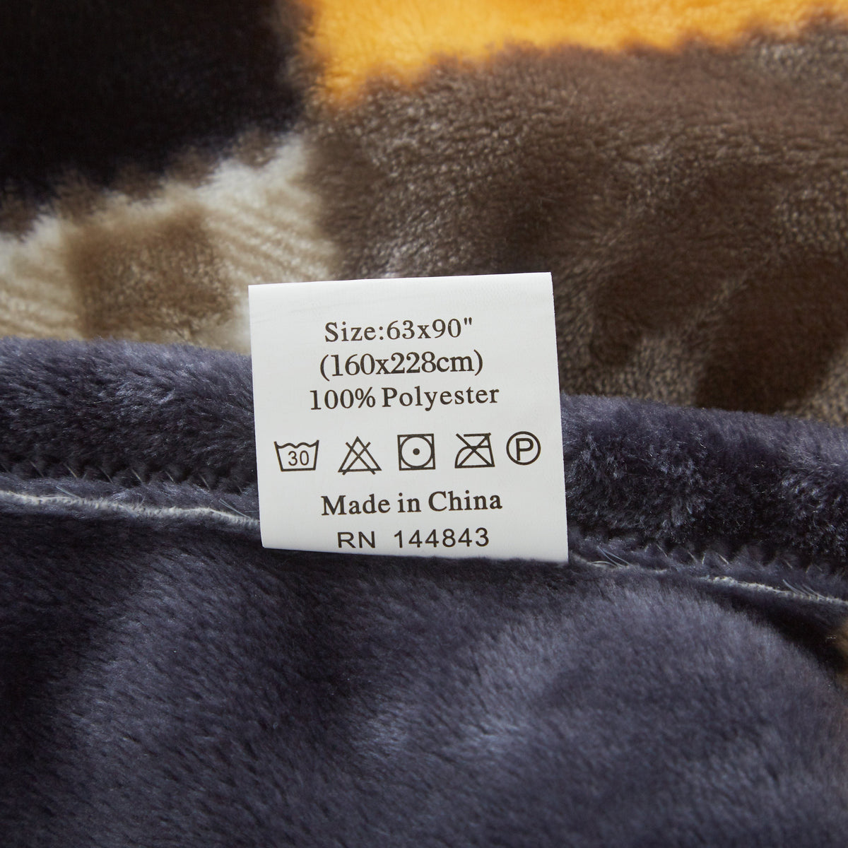 Fall Orange Farmhouse Super Soft Micro Fleece Plaid Patchwork Plush Bed Throw Blanket
