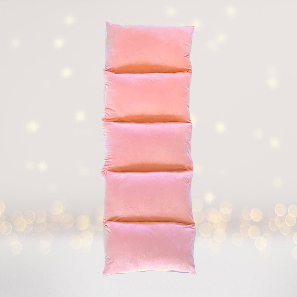 Baby Pink Pillow Bed, Kids Floor Lounger, Glamping Party Bed
