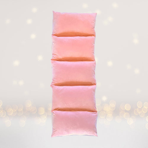 Baby Pink Pillow Bed, Kids Floor Lounger, Glamping Party Bed