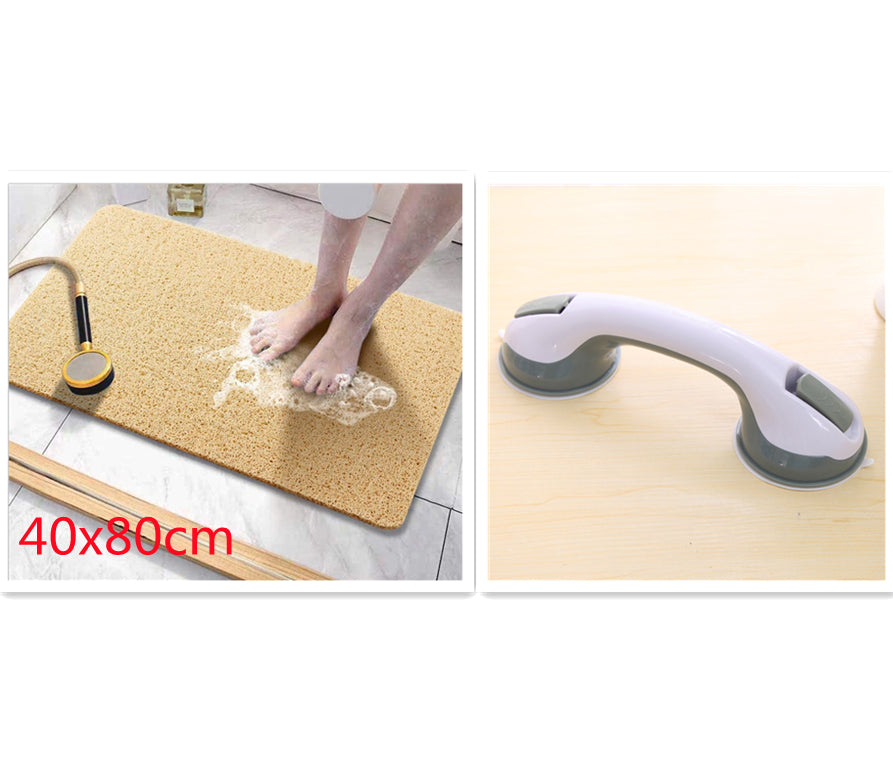 Home Bathroom Bath Shower Foot Scrub Silk Mat