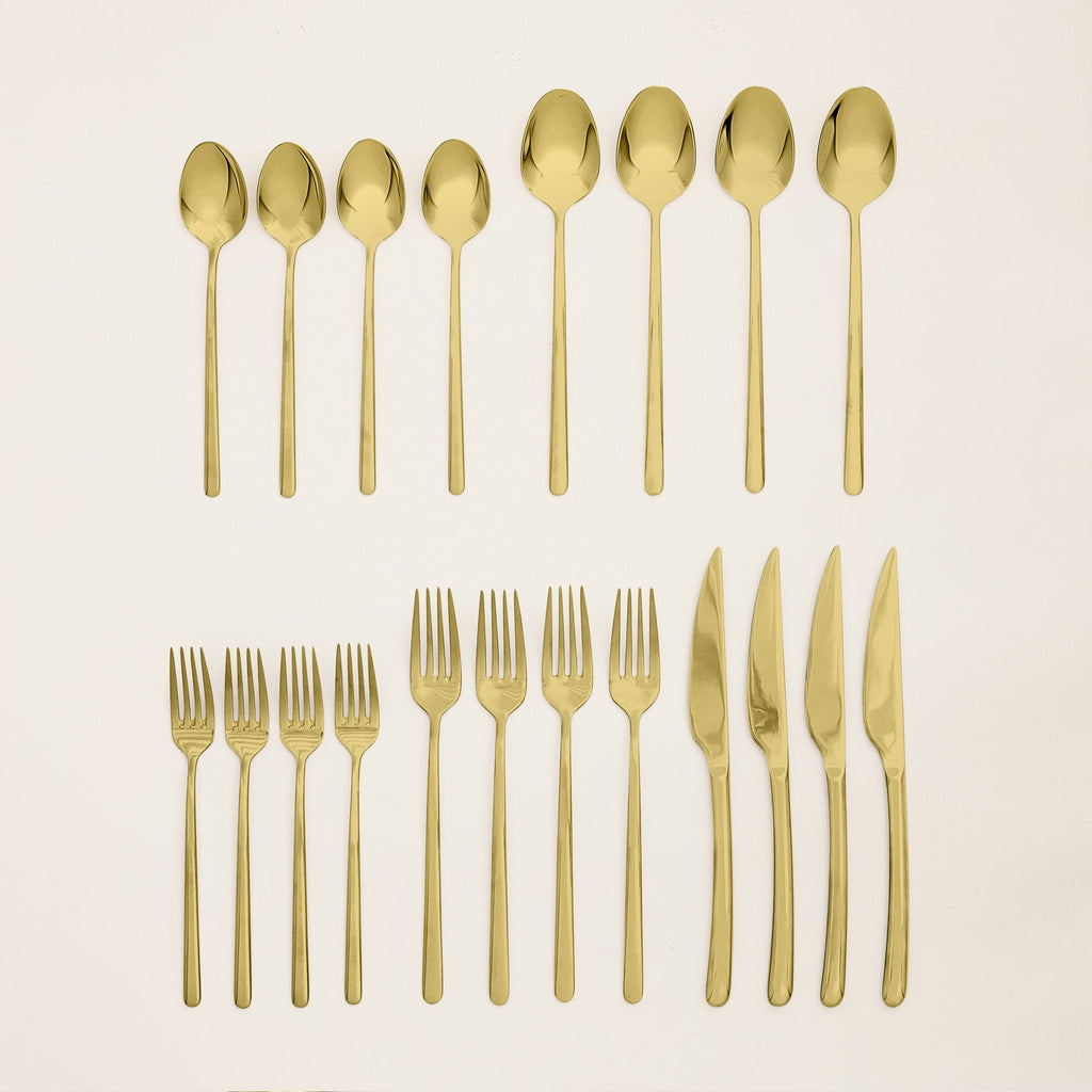 Emilia Mirror 20-Piece Flatware Set