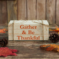 Gather & Be Thankful Faux Book Stack